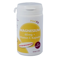 Magnesium 60 mg + Vitamin C Kapseln