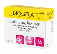 BIOGELAT BIOTIN 5 mg Tabletten